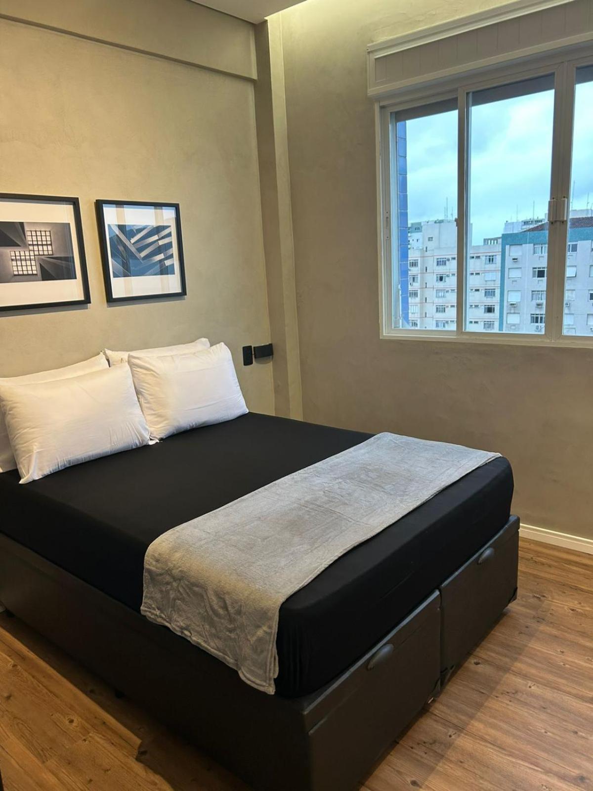 Apartamento Frente A Praia Do Embare Santos Exteriör bild
