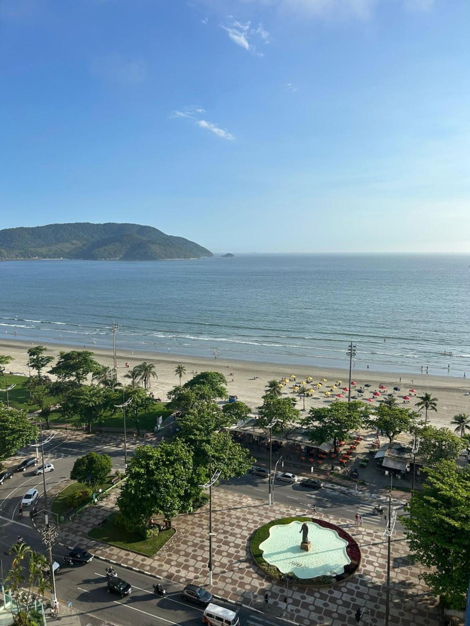 Apartamento Frente A Praia Do Embare Santos Exteriör bild