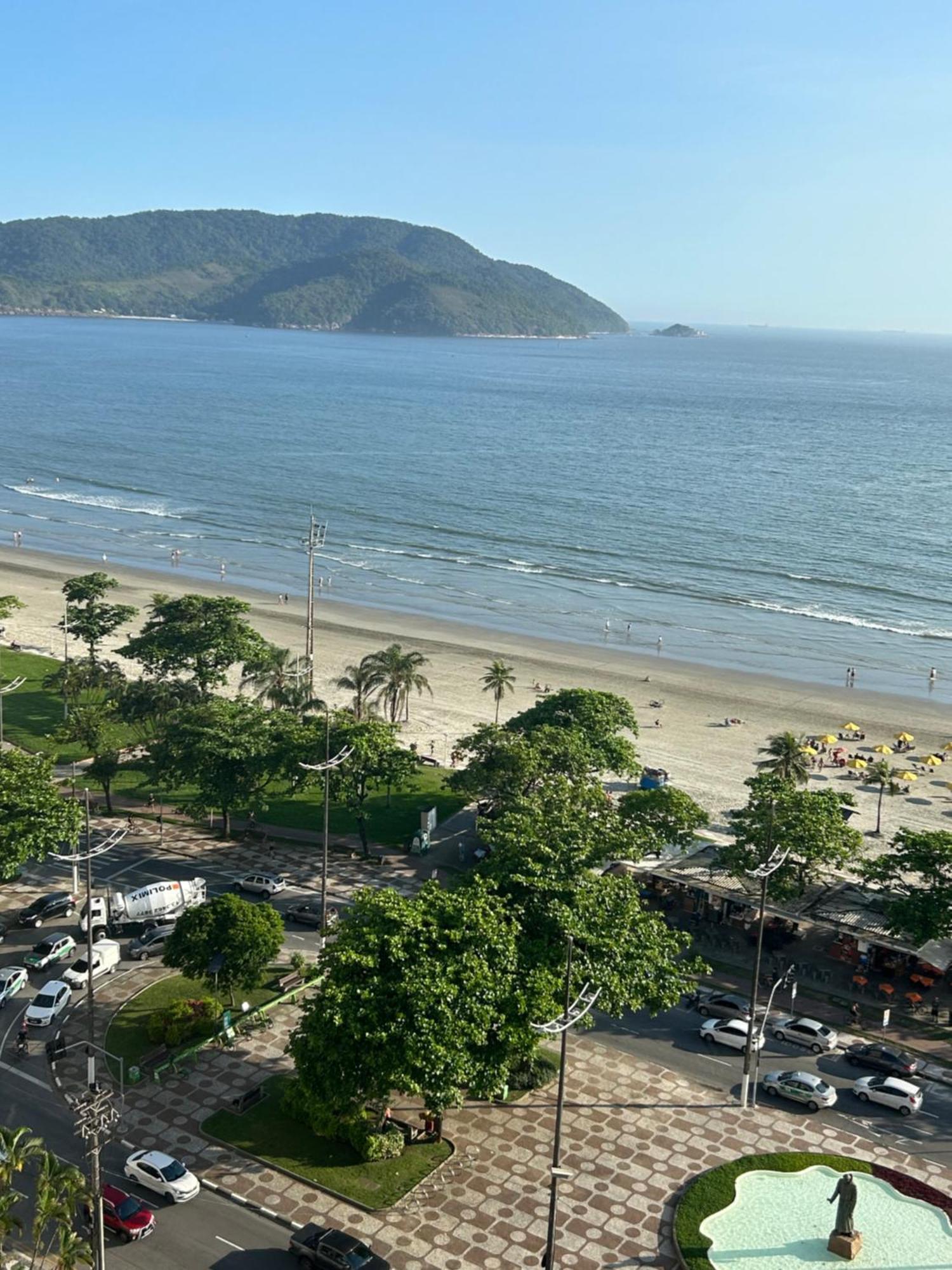 Apartamento Frente A Praia Do Embare Santos Exteriör bild